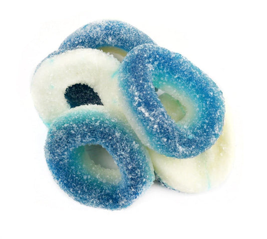 GUMMY BLUE RASPBERRY RINGS