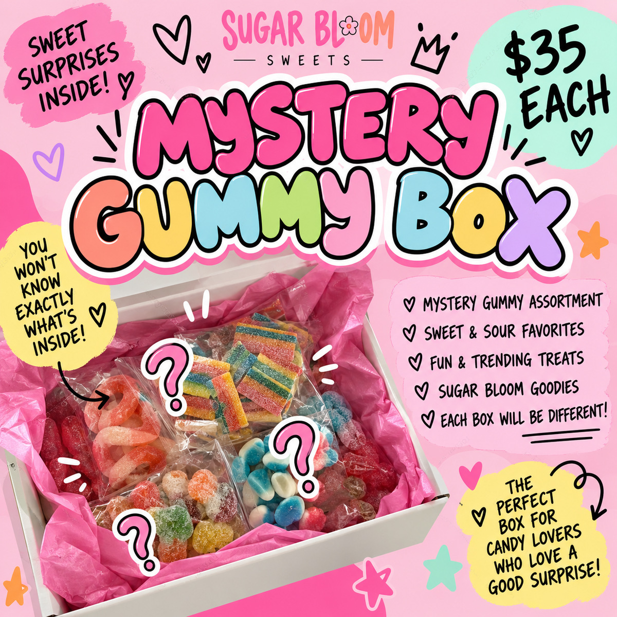 MYSTERY GUMMY BOX CHALLENGE!