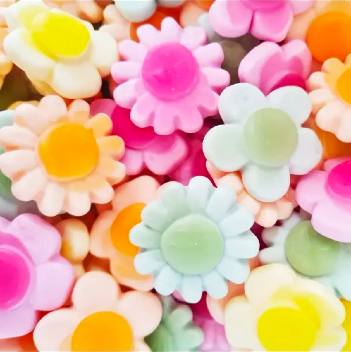 Swedish Happy Flower Gummy Marshmallow Candy